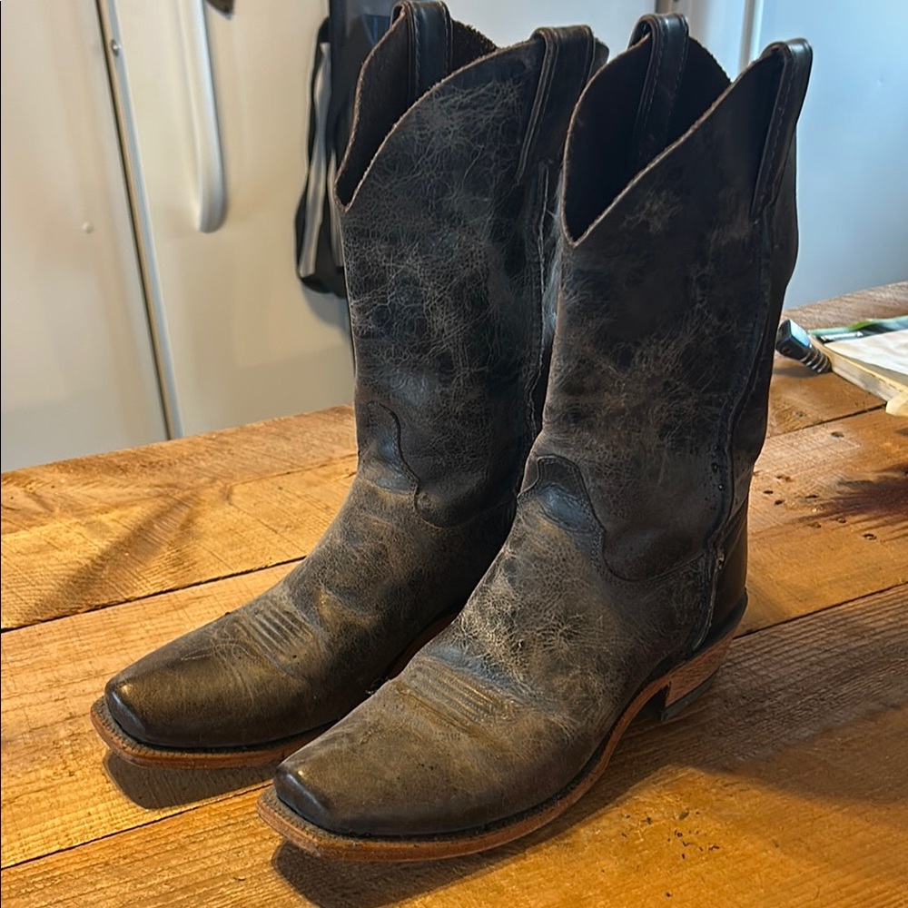 Justin BR 732 Boots Black Cowboy Western Boots